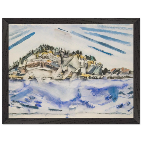 Island Ship’s Stern - 1934 by John Marin — Framed art print at Zephyeer