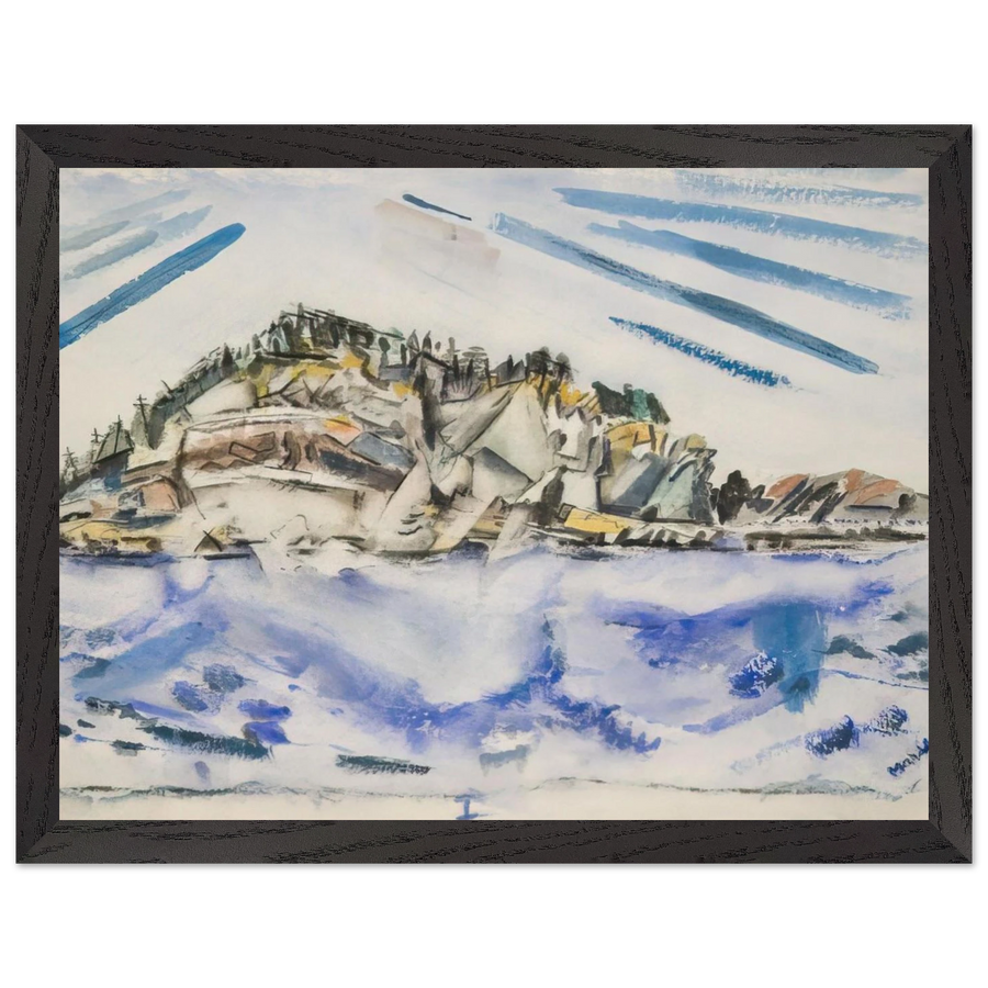 Island Ship’s Stern - 1934 by John Marin — Framed art print at Zephyeer