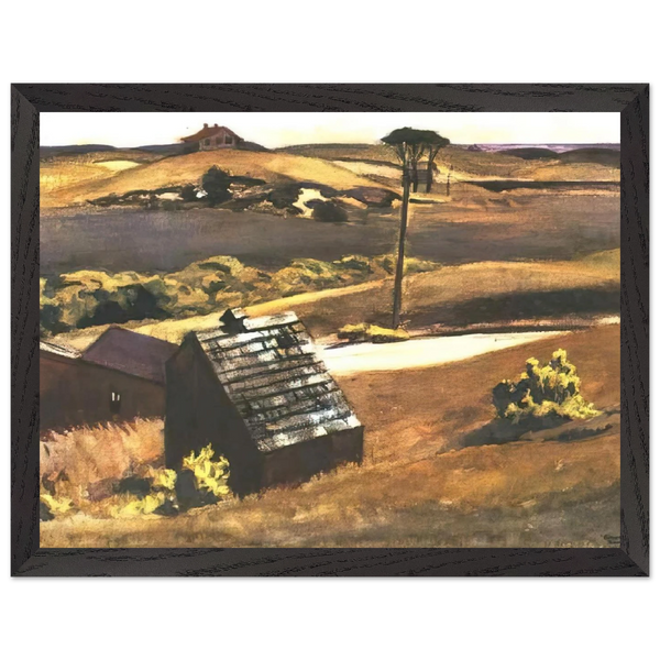Burly Cobb Hen Coop and Barn by Edward Hopper — Framed art print at Zephyeer