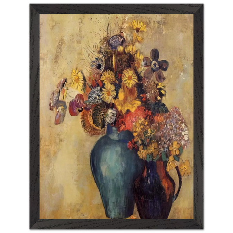 FLOWERS 1 by Odilon Redon — Framed art print at Zephyeer