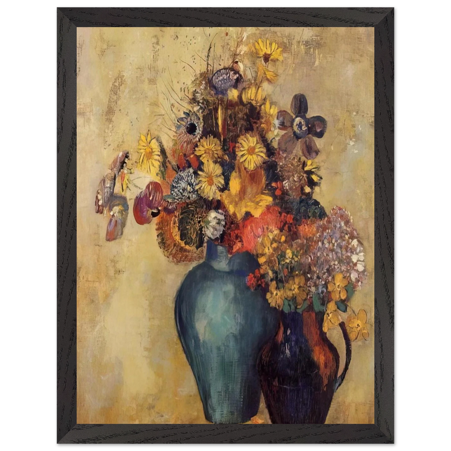 FLOWERS 1 by Odilon Redon — Framed art print at Zephyeer