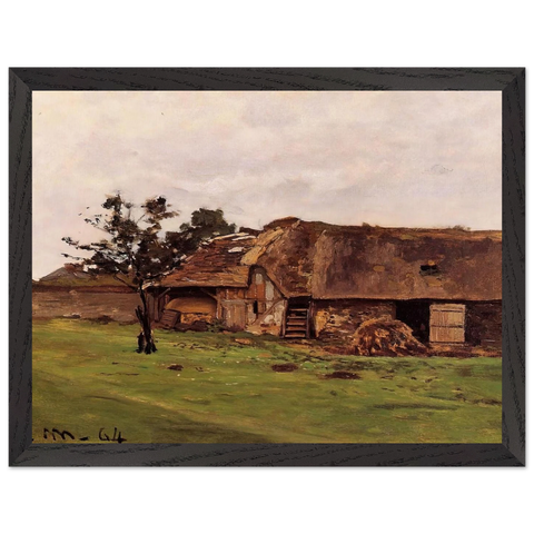 Farm near Honfleur by Claude Monet — Framed art print at Zephyeer