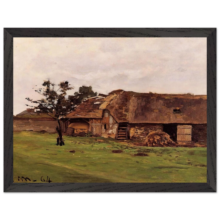 Farm near Honfleur by Claude Monet — Framed art print at Zephyeer