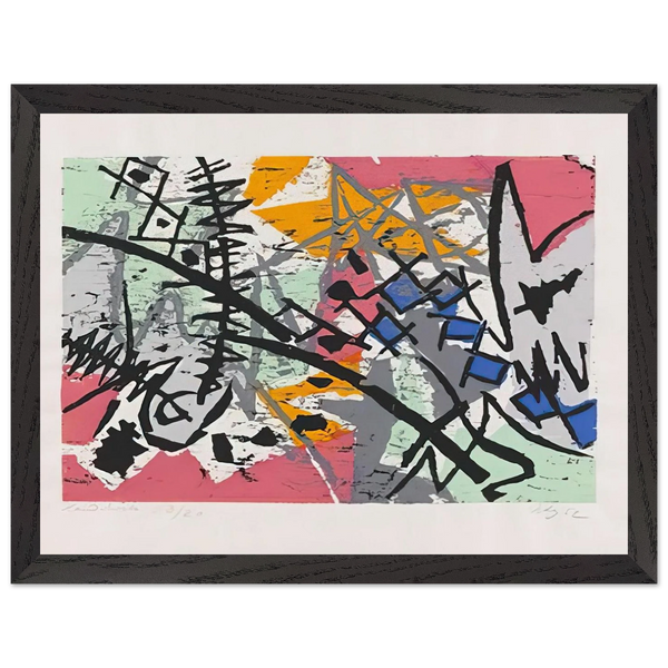 Farbholzschnitt 1952-4 - 1952 by Ernst Wilhelm Nay — Framed art print at Zephyeer