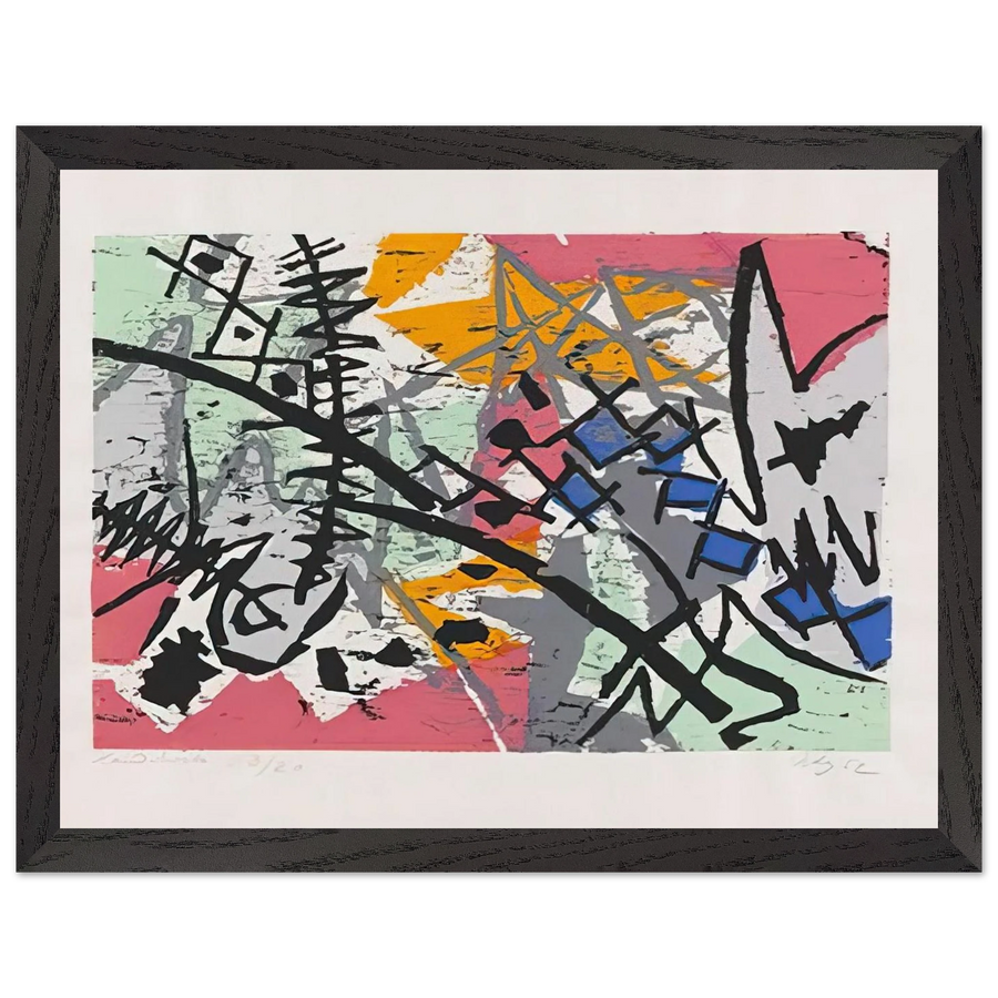 Farbholzschnitt 1952-4 - 1952 by Ernst Wilhelm Nay — Framed art print at Zephyeer