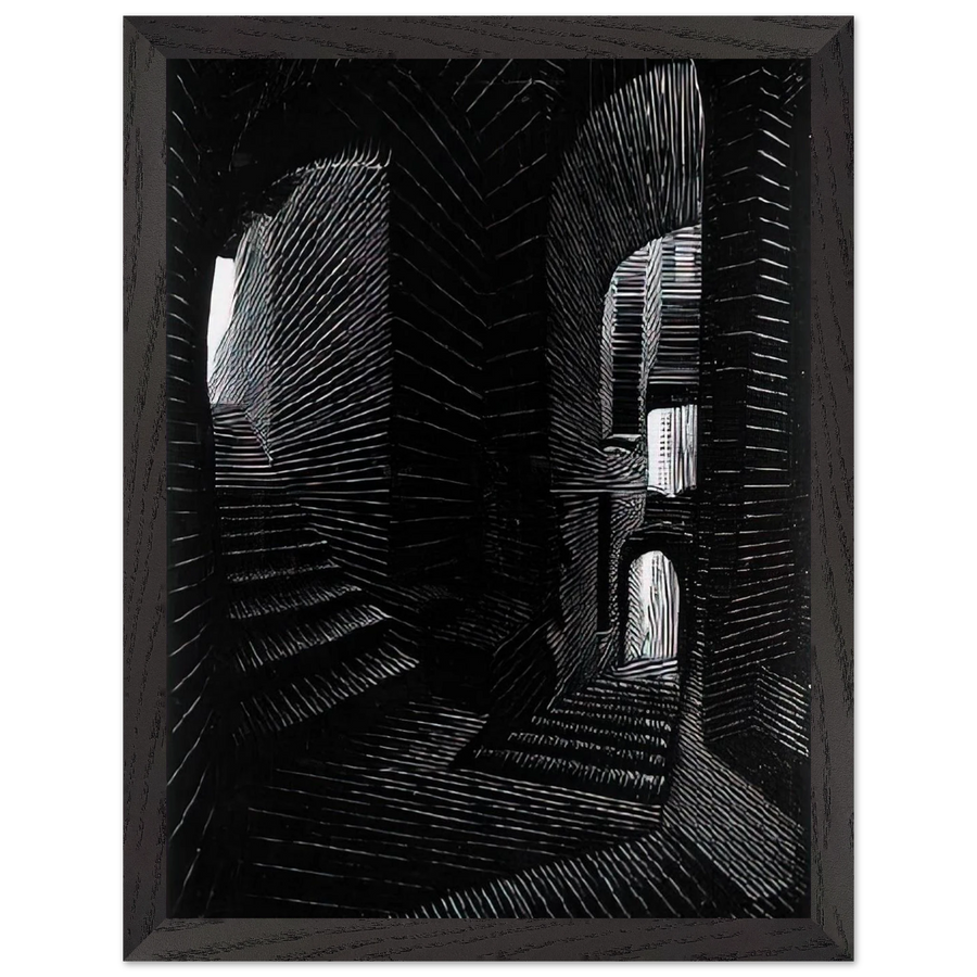 COVERED ALLEY IN ATRANI by MC Escher — Framed art print at Zephyeer