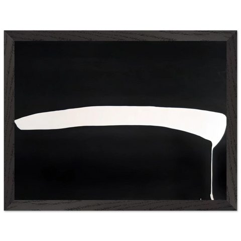 White Line on Black - 1968 by Jiro Yoshihara — Framed art print at Zephyeer