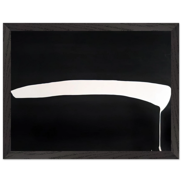 White Line on Black - 1968 by Jiro Yoshihara — Framed art print at Zephyeer