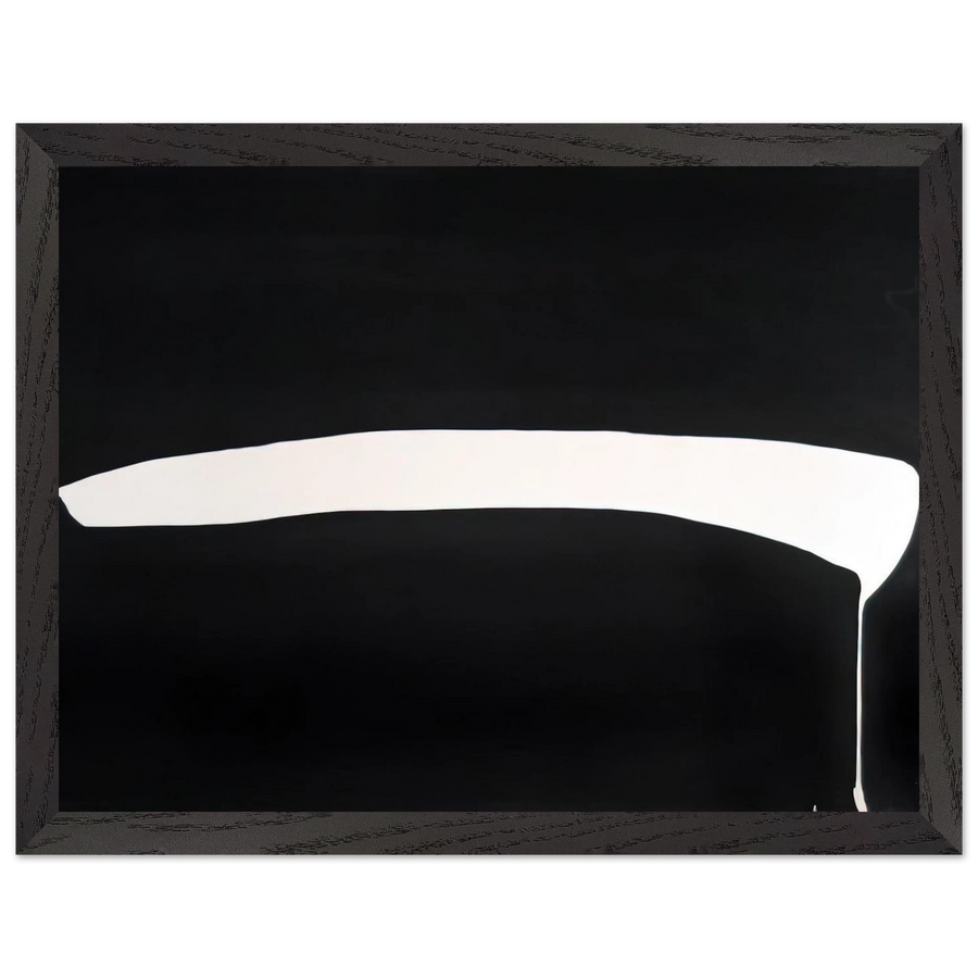 White Line on Black - 1968 by Jiro Yoshihara — Framed art print at Zephyeer
