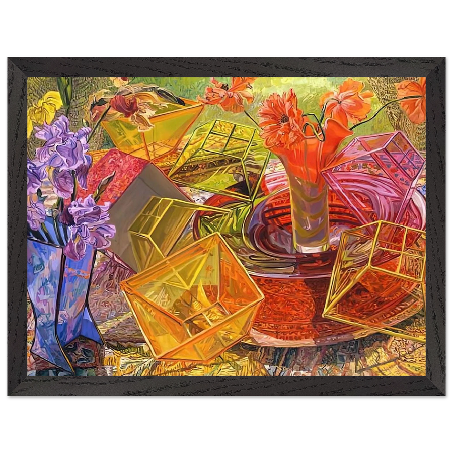 PLASTIC BOXES 2007 by Janet Fish — Framed art print at Zephyeer