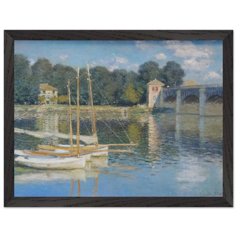 The Bridge at Argenteuil by Claude Monet — Framed art print at Zephyeer