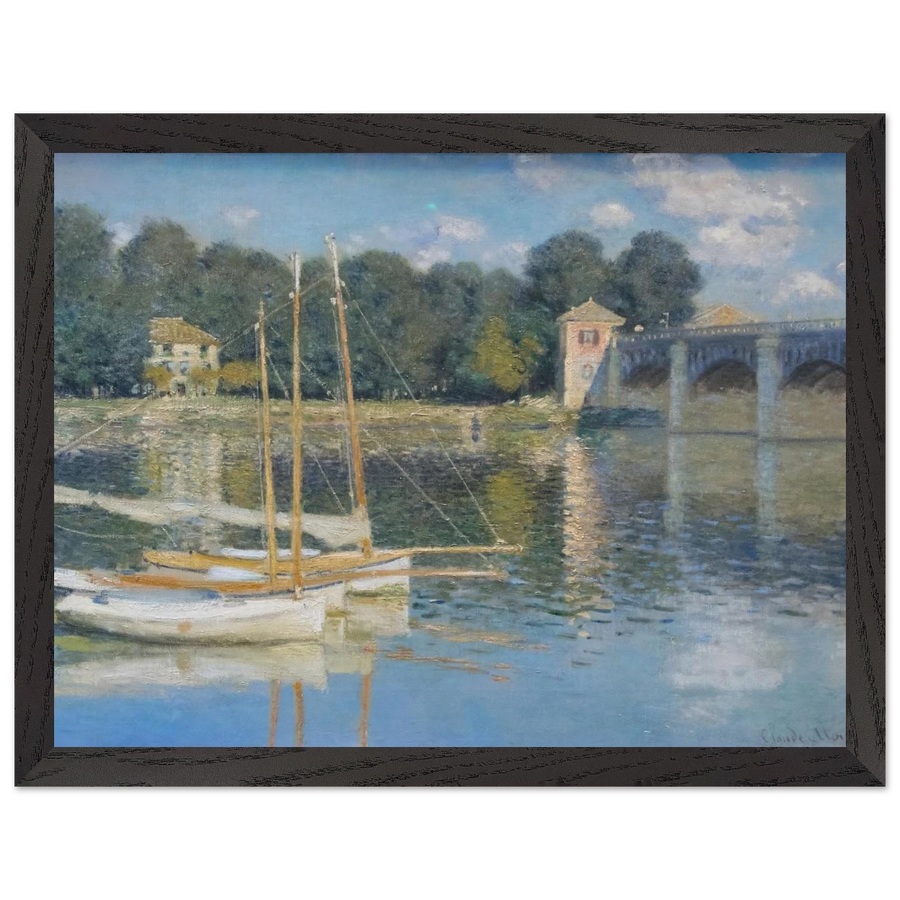 The Bridge at Argenteuil by Claude Monet — Framed art print at Zephyeer