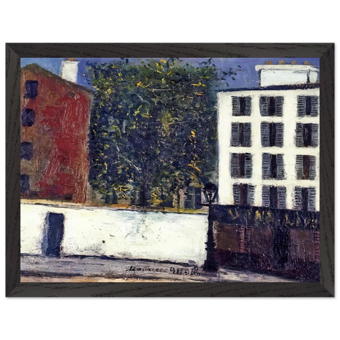 MONTMARTRE STREET by Maurice Utrillo — Framed art print at Zephyeer
