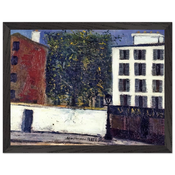 MONTMARTRE STREET by Maurice Utrillo — Framed art print at Zephyeer