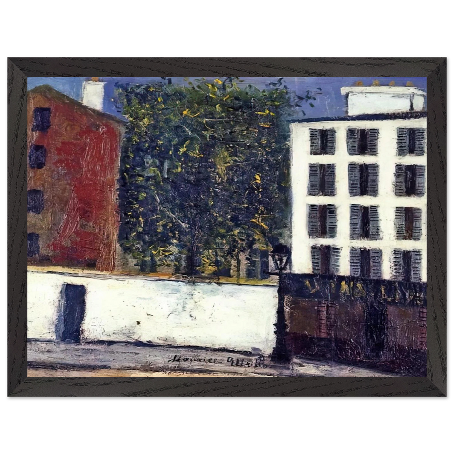 MONTMARTRE STREET by Maurice Utrillo — Framed art print at Zephyeer