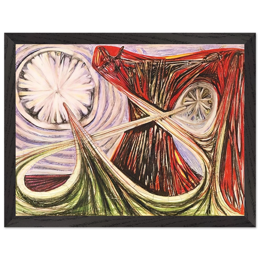 SPACE TRAVEL STAR TRAVEL 1938 by Roberto Matta — Framed art print at Zephyeer