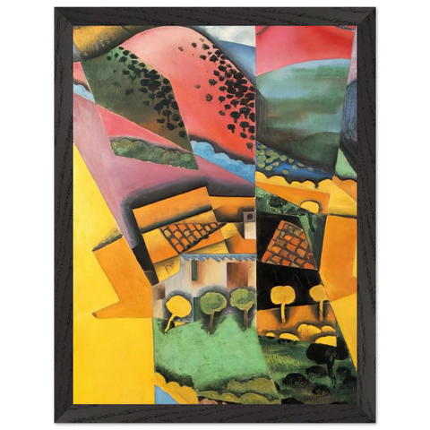 LANDSCAPE AT CERET 1913 by Juan Gris — Framed art print at Zephyeer