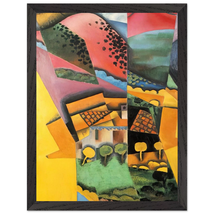 LANDSCAPE AT CERET 1913 by Juan Gris — Framed art print at Zephyeer