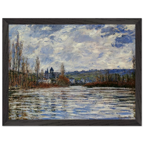 Flood of the Seine at Vetheuil by Claude Monet — Framed art print at Zephyeer