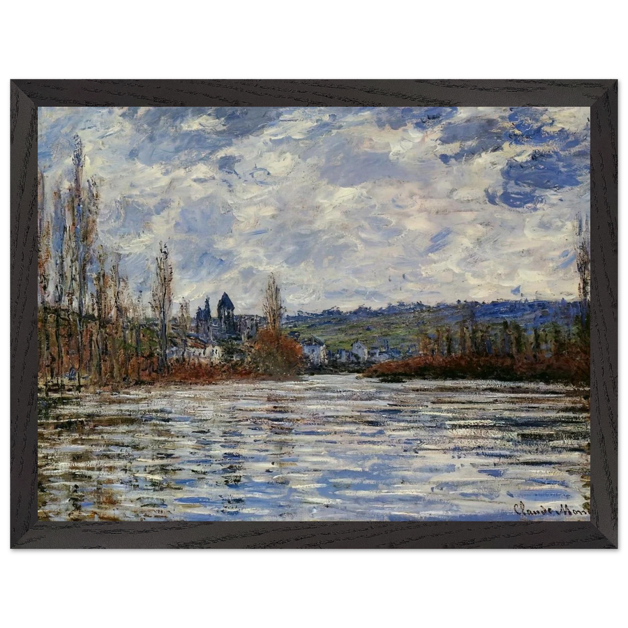 Flood of the Seine at Vetheuil by Claude Monet — Framed art print at Zephyeer