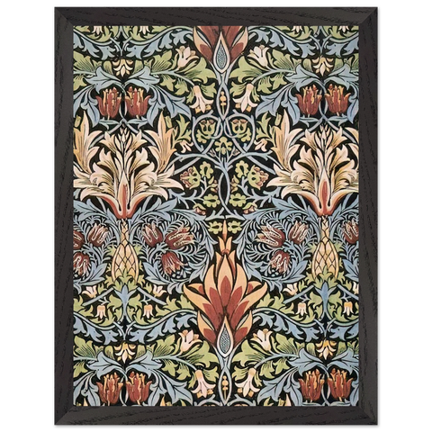 SNAKESHEAD PRINTED TEXTILE 1876 by William Morris — Framed art print at Zephyeer