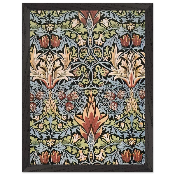 SNAKESHEAD PRINTED TEXTILE 1876 by William Morris — Framed art print at Zephyeer