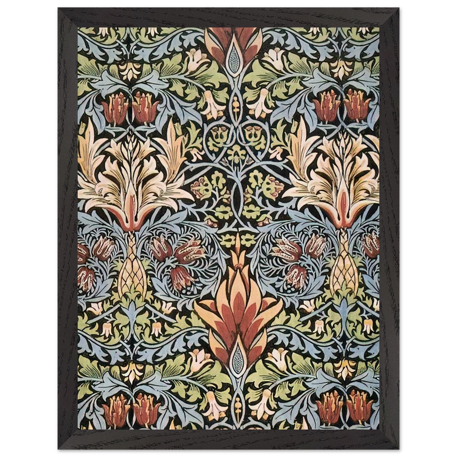SNAKESHEAD PRINTED TEXTILE 1876 by William Morris — Framed art print at Zephyeer
