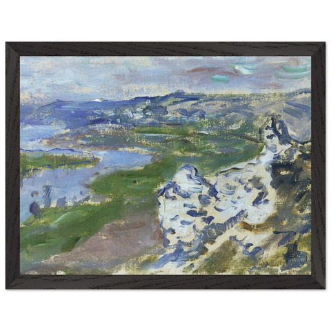 The Seine, seen from the heights Chantemesle by Claude Monet — Framed art print at Zephyeer