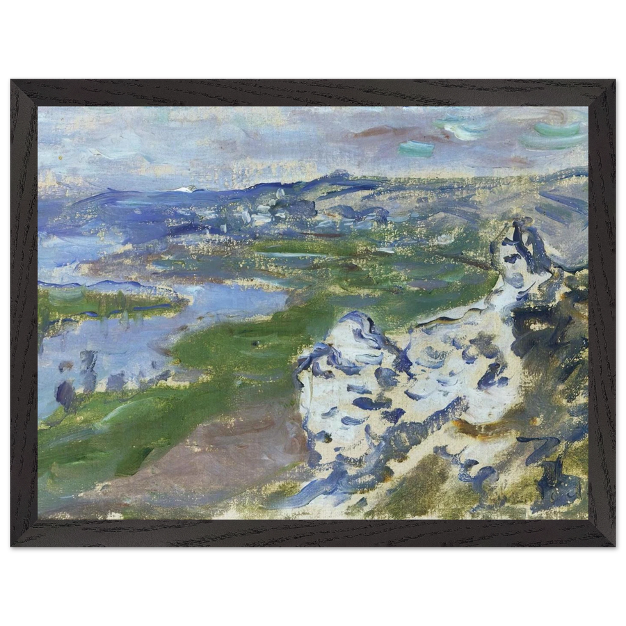The Seine, seen from the heights Chantemesle by Claude Monet — Framed art print at Zephyeer