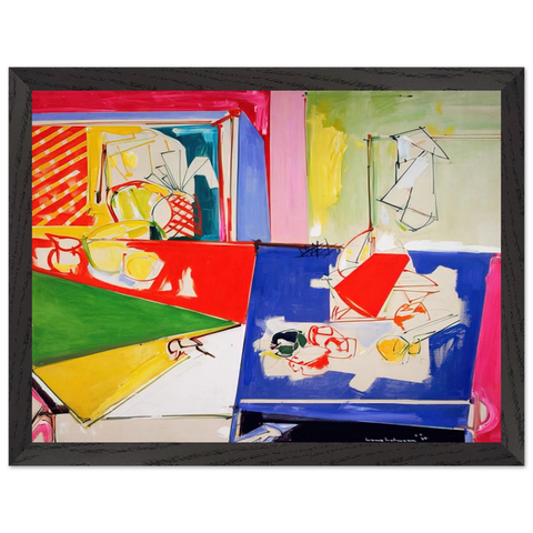 Magenta and Blue by Hans Hofmann — Framed art print at Zephyeer