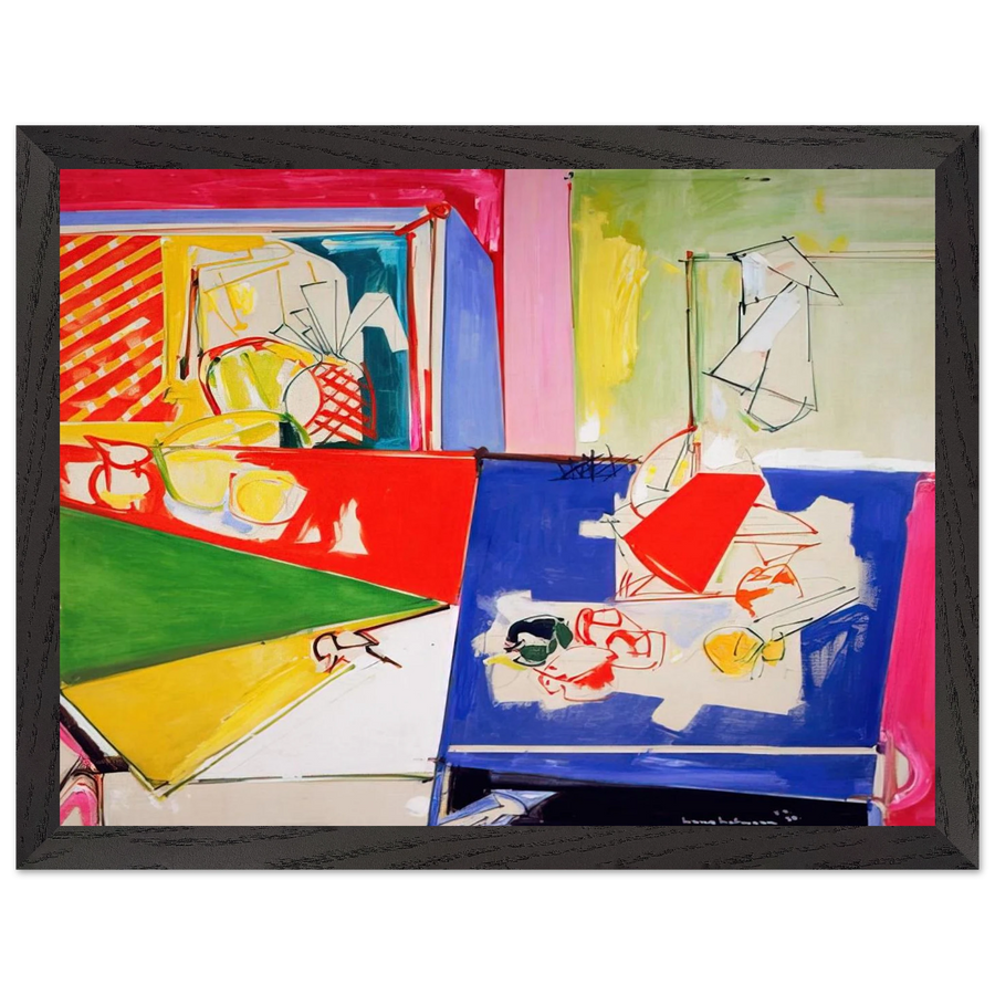 Magenta and Blue by Hans Hofmann — Framed art print at Zephyeer