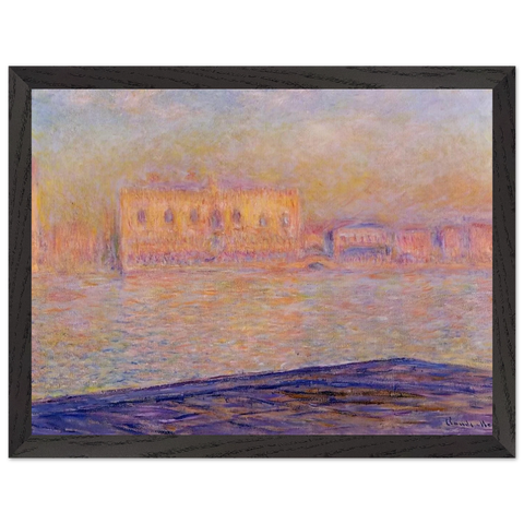The Doges' Palace Seen from San Giorgio Maggiore by Claude Monet — Framed art print at Zephyeer
