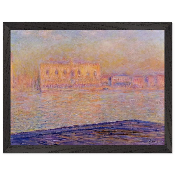 The Doges' Palace Seen from San Giorgio Maggiore by Claude Monet — Framed art print at Zephyeer