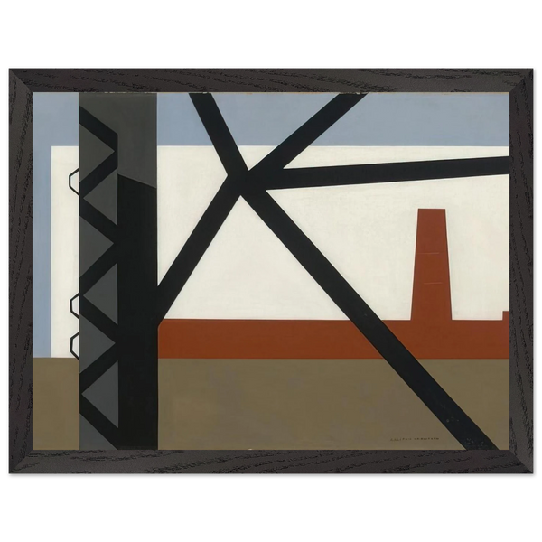 From the Bridge - 1942 by Ralston Crawford — Framed art print at Zephyeer