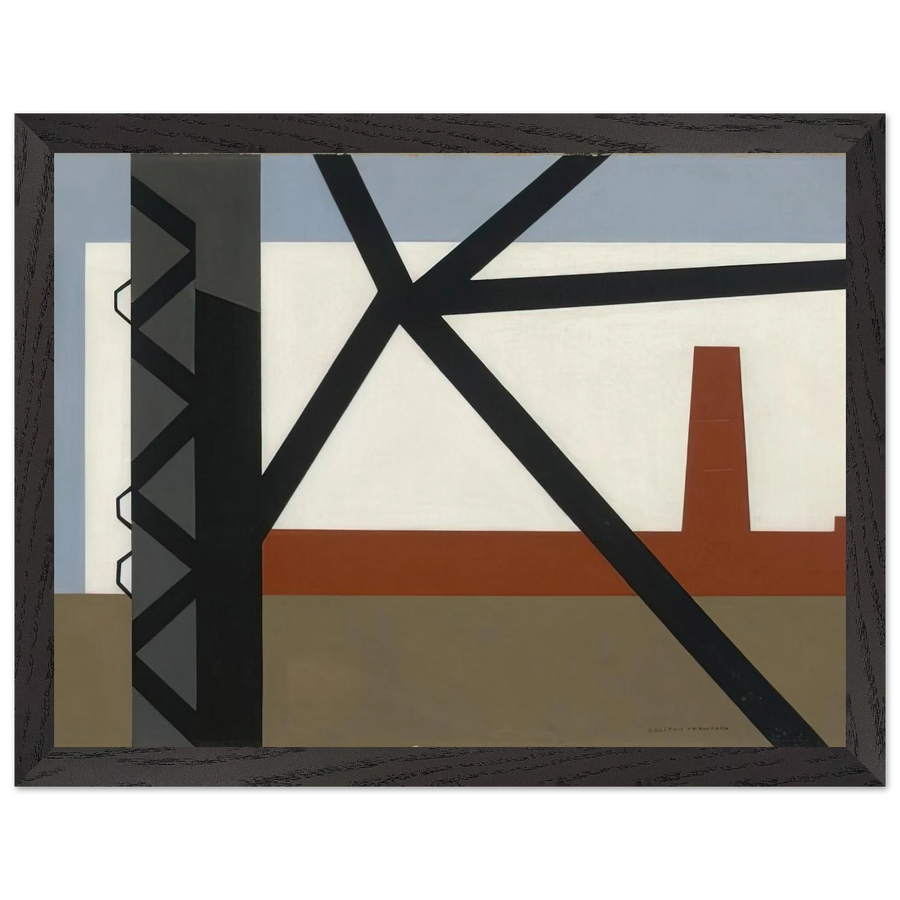 From the Bridge - 1942 by Ralston Crawford — Framed art print at Zephyeer