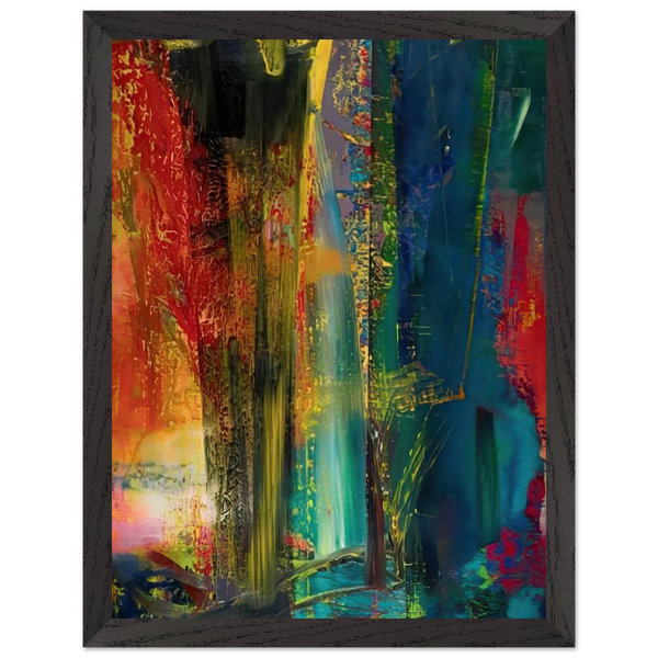 ABSTRACT PAINTING 599 1986 by Gerhard Richter — Framed art print at Zephyeer