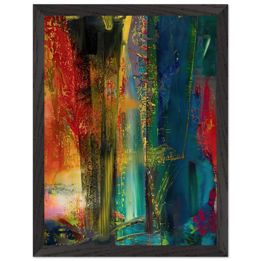 ABSTRACT PAINTING 599 1986 by Gerhard Richter — Framed art print at Zephyeer