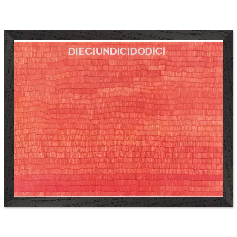 DIECIUNDICIDODICI 1980 by Alighiero Boetti — Framed art print at Zephyeer