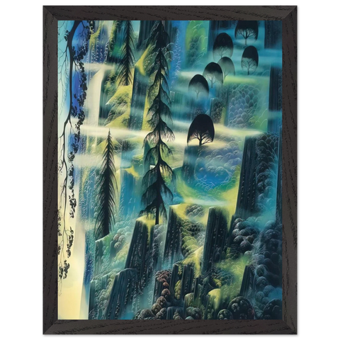 Where Eagles Fly by Eyvind Earle — Framed art print at Zephyeer
