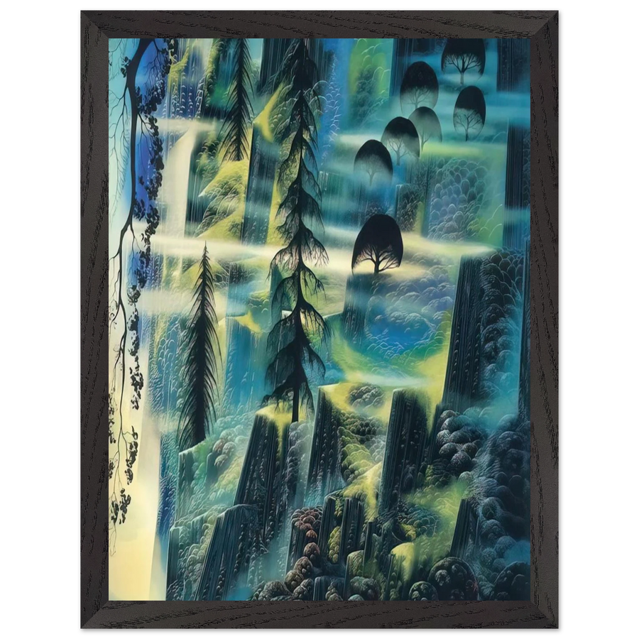 Where Eagles Fly by Eyvind Earle — Framed art print at Zephyeer