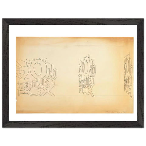 TRADEMARK STUDY 1 1962 by Edward Ruscha — Framed art print at Zephyeer