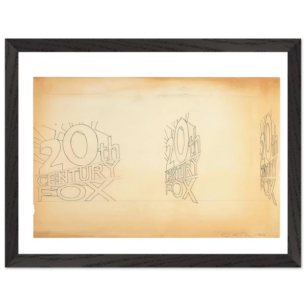 TRADEMARK STUDY 1 1962 by Edward Ruscha — Framed art print at Zephyeer