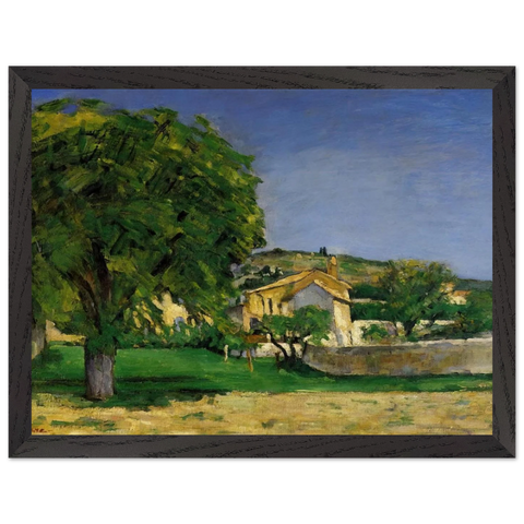 Chestnut Trees and Farmstead of Jas de Bouffin by Paul Cézanne — Framed art print at Zephyeer