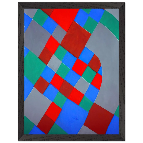 WORD POETRY POETRY OF COLORS by Sonia Delaunay — Framed art print at Zephyeer