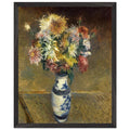 CHRYSANTHEMUMS IN A VASE by Gustave Caillebotte — Framed art print at Zephyeer