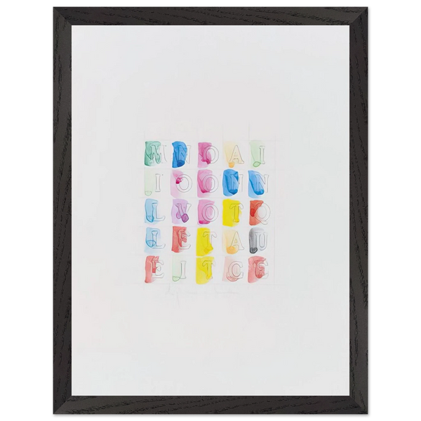 MILLENOVECENTOTTANTACINQUE 1985 by Alighiero Boetti — Framed art print at Zephyeer