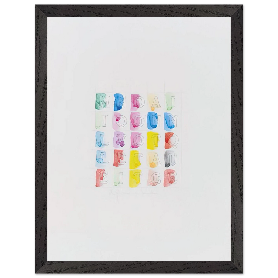 MILLENOVECENTOTTANTACINQUE 1985 by Alighiero Boetti — Framed art print at Zephyeer