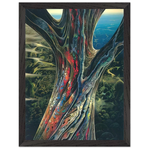 The Great Jewel Tree by Eyvind Earle — Framed art print at Zephyeer