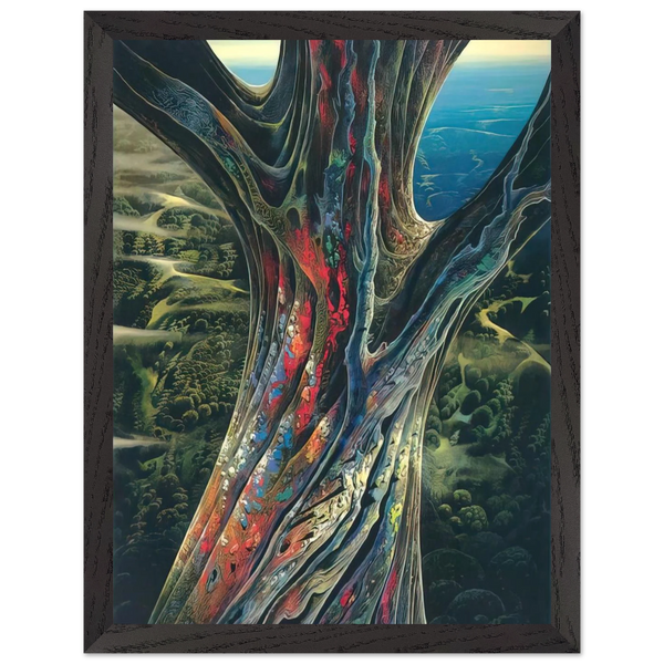 The Great Jewel Tree by Eyvind Earle — Framed art print at Zephyeer