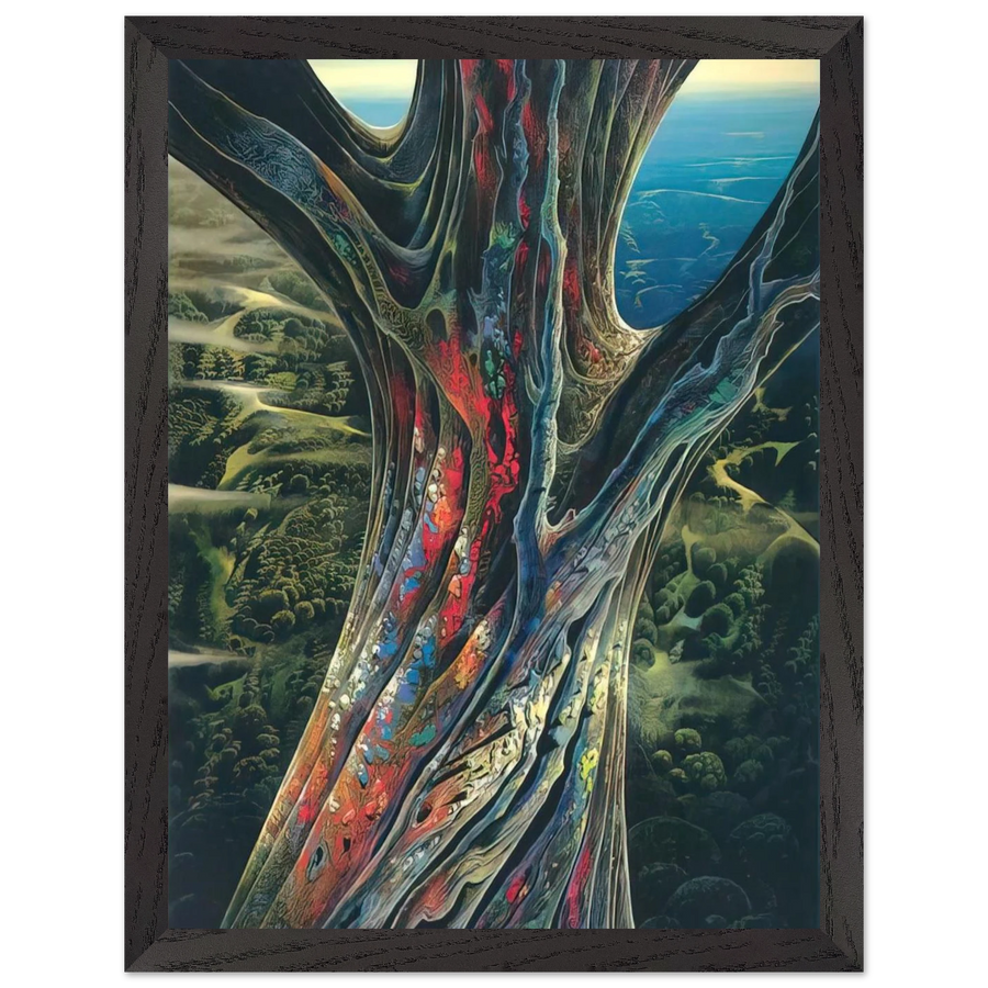 The Great Jewel Tree by Eyvind Earle — Framed art print at Zephyeer